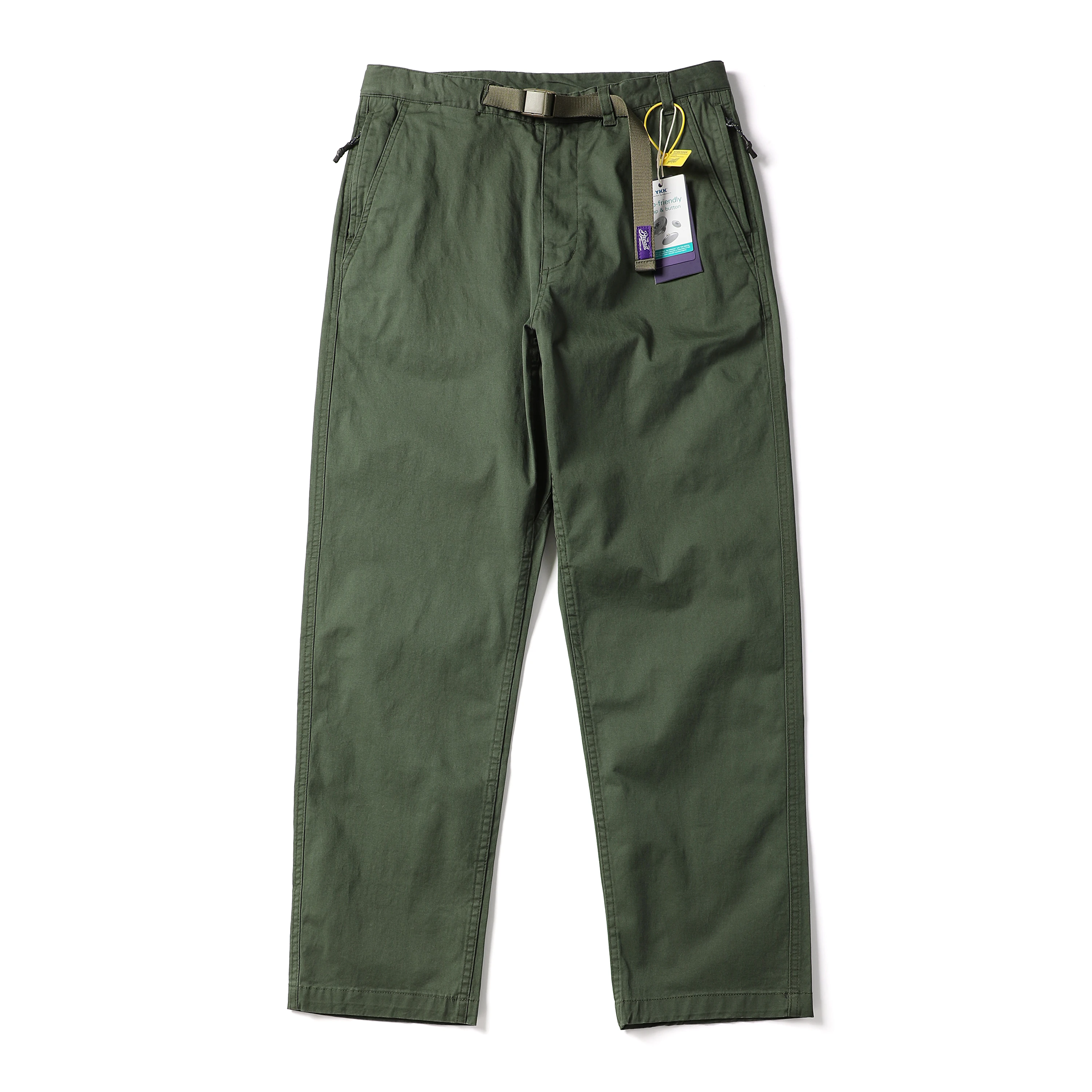 

25SS Japanese Retro Purple Label City Boy Stretch 100% Cotton Loose Straight-Leg Casual Workwear Pants for Men Autumn