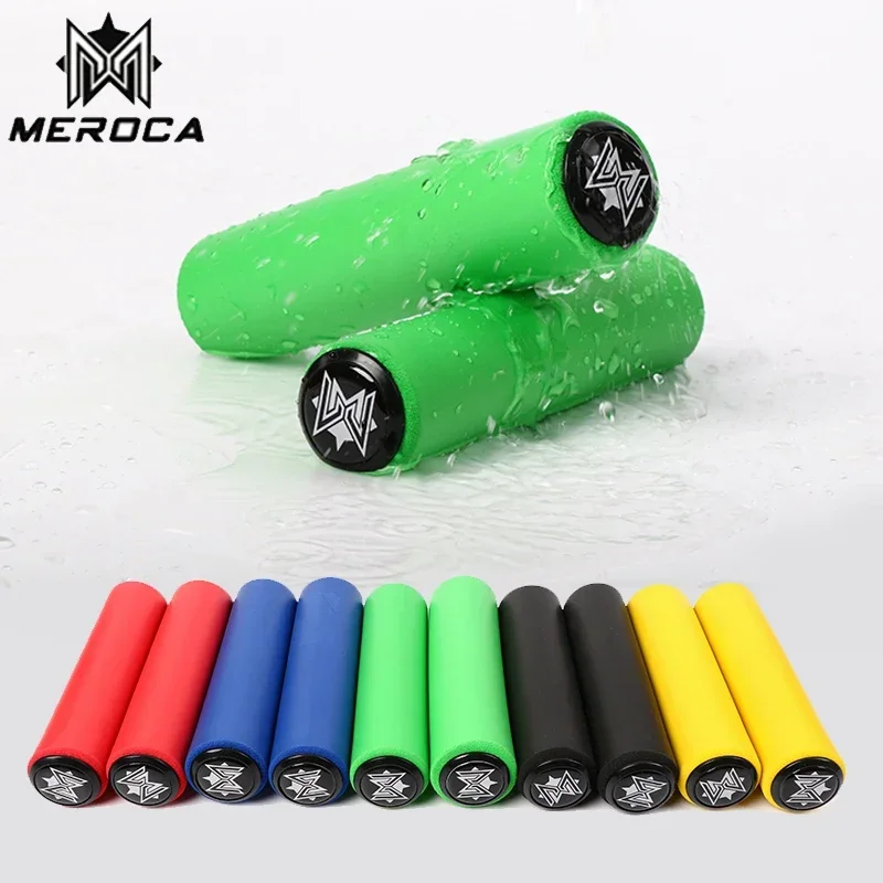 ODI 2pcs Bike Handlebar Grips MTB Silicone Handle Bar Grips Sets Soft Mountain Bicycle-grips End Plugs Cycling Accessories Parts