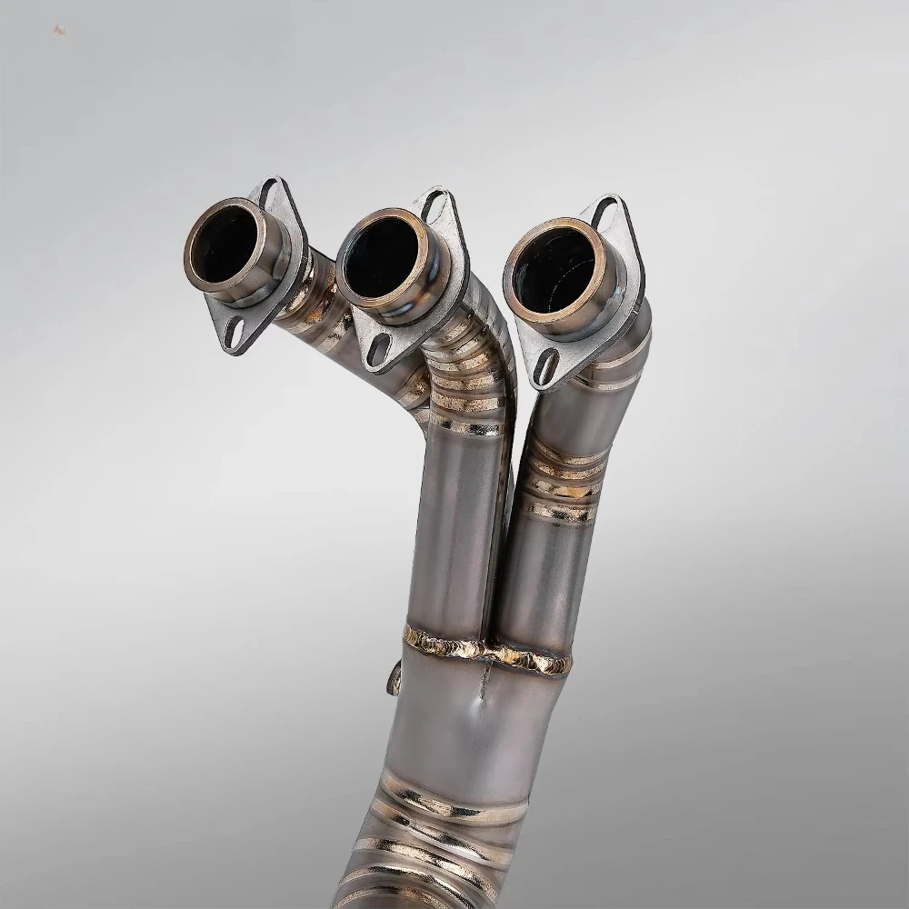 MT09 YZF-R9 MT-09 2025 Silver Motorcycle Exhaust System Full Ti Alloy Modification Muffler