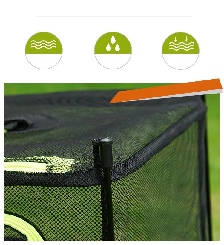 3/4 Layers Hanging Mesh Anti-insect Drying Storage Net Rack Drying Folding Net Camping Sun-dried Fish Drying Net Rack Foldable