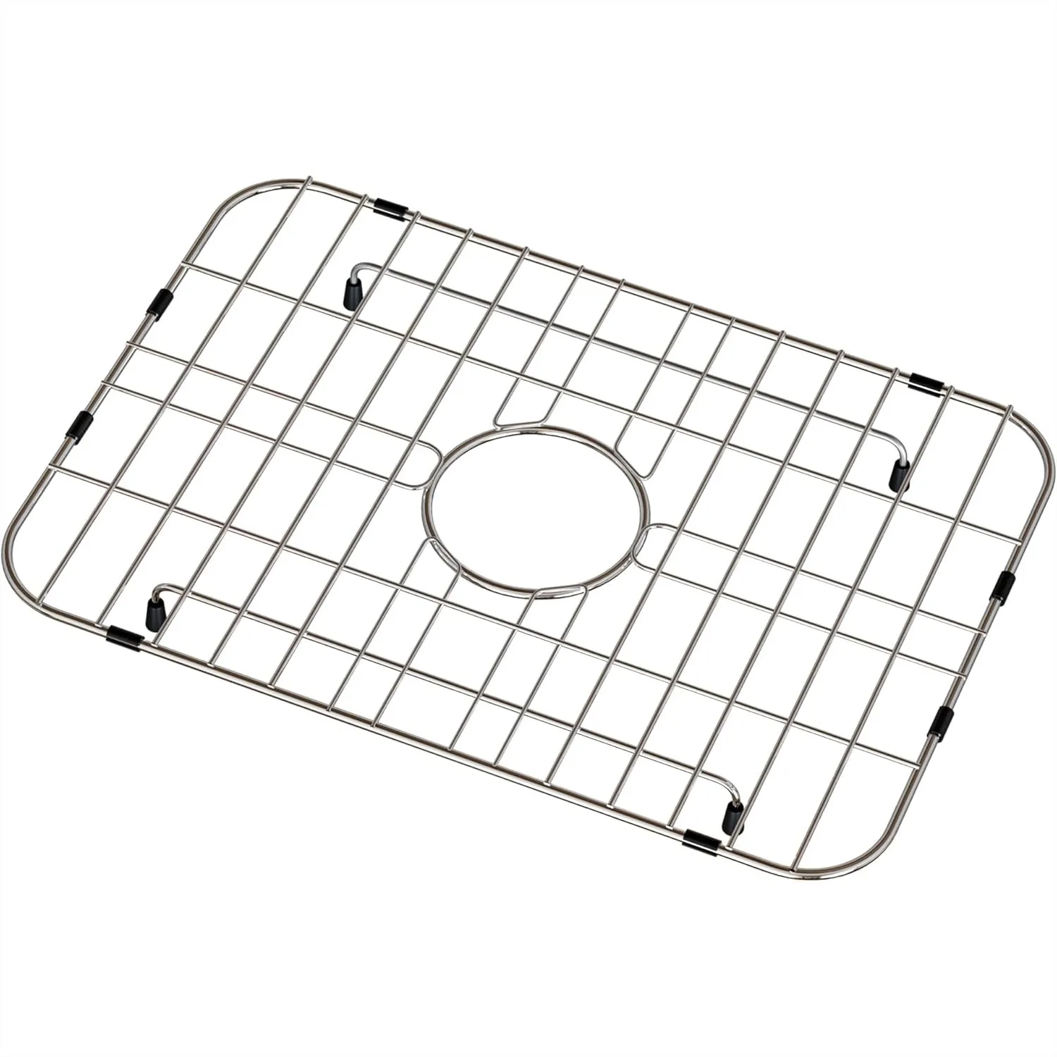 

Sink Grid 18" x 12-1/2" Centered Drain, Stainless Steel Sink Protector with 1-1/2" Corner Radius for Kitchen Sink Bottom
