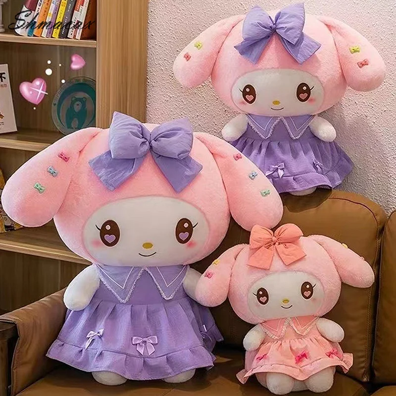 25 سنتيمتر جديد Plushies سانريو كورومي ميلودي أفخم دمى اللعب لطيف الفراولة الحيوانات المحشوة ألعاب من نسيج مخملي وسادة غرفة نوم الديكور هدية