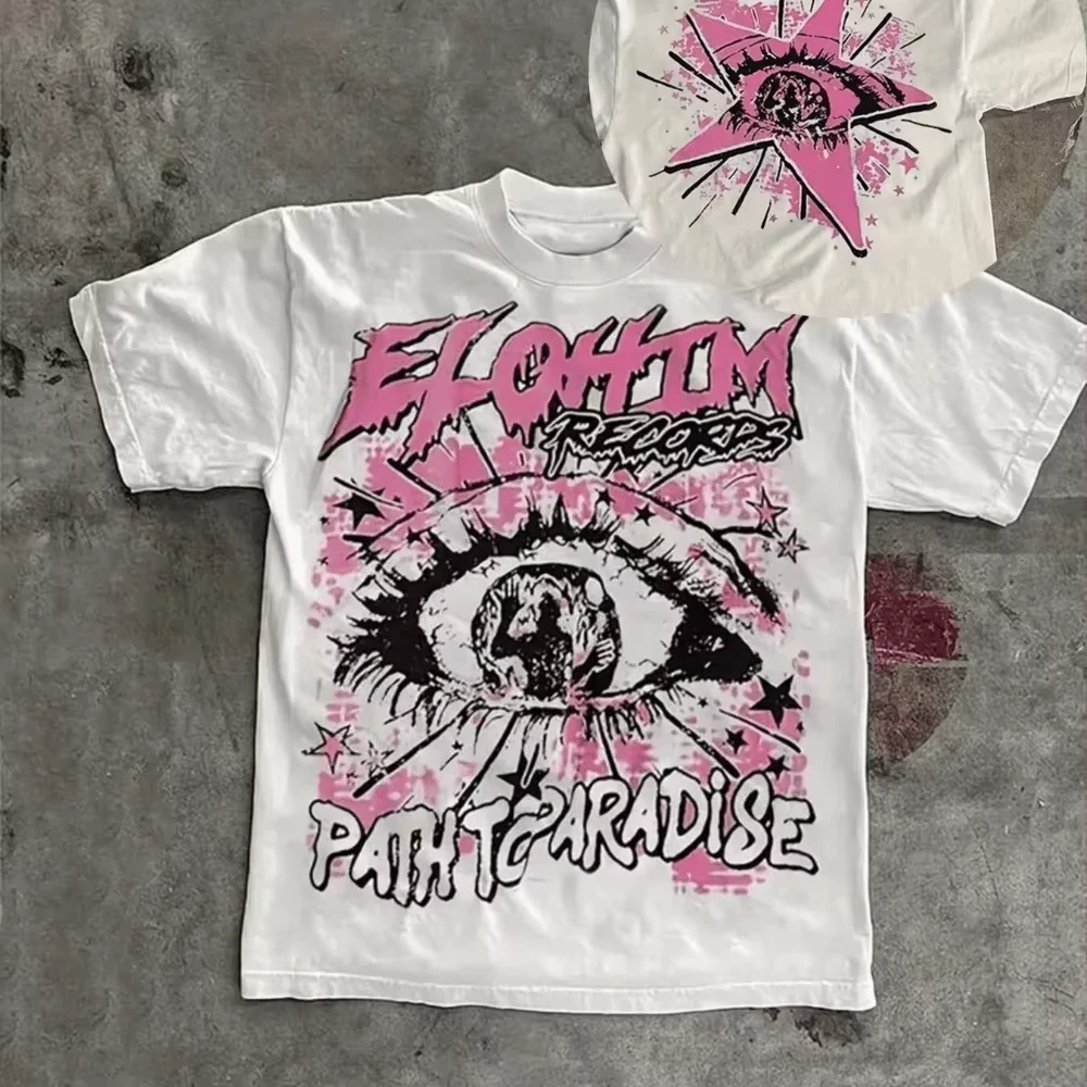 تي شيرت مناسب للتي شيرتات الرجال من كلا الجنسين نمط نجمة الجحيم الجديد 2025