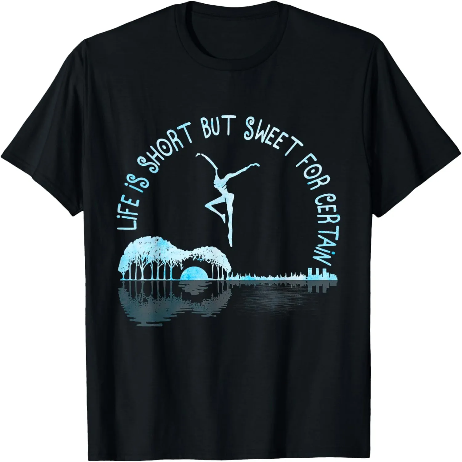 Music Lover Life is Short But Sweet for Certain Guitar T-Shirt Birthday t-shirt, graphic tee