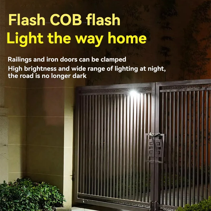 Solar Charging Garden Clamp Light Motion Sensor Light Balcony Yard Wall Waterproof Sensor Light Waterproof Sensor Light