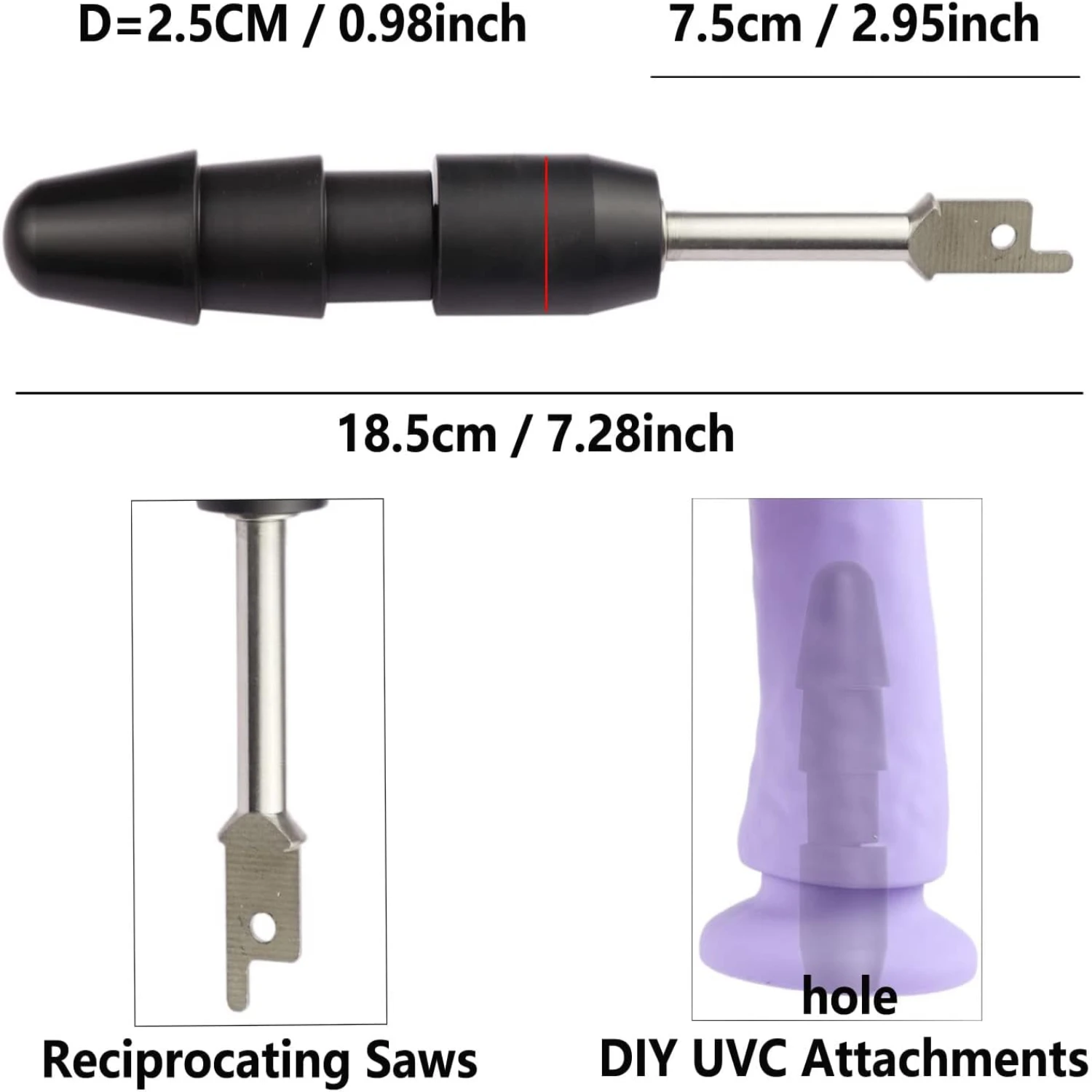 High Quality Reciprocating Saw Adapter Connector for UVC Attachments and DIY Machines - Essential Fittings for Reciprocating Saw