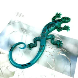 Large Size Gecko Silicone Mold DIY Wall Decoration Pendant Crystal Epoxy Resin Molds Casting Mould Resin Hanging Ornament Mold