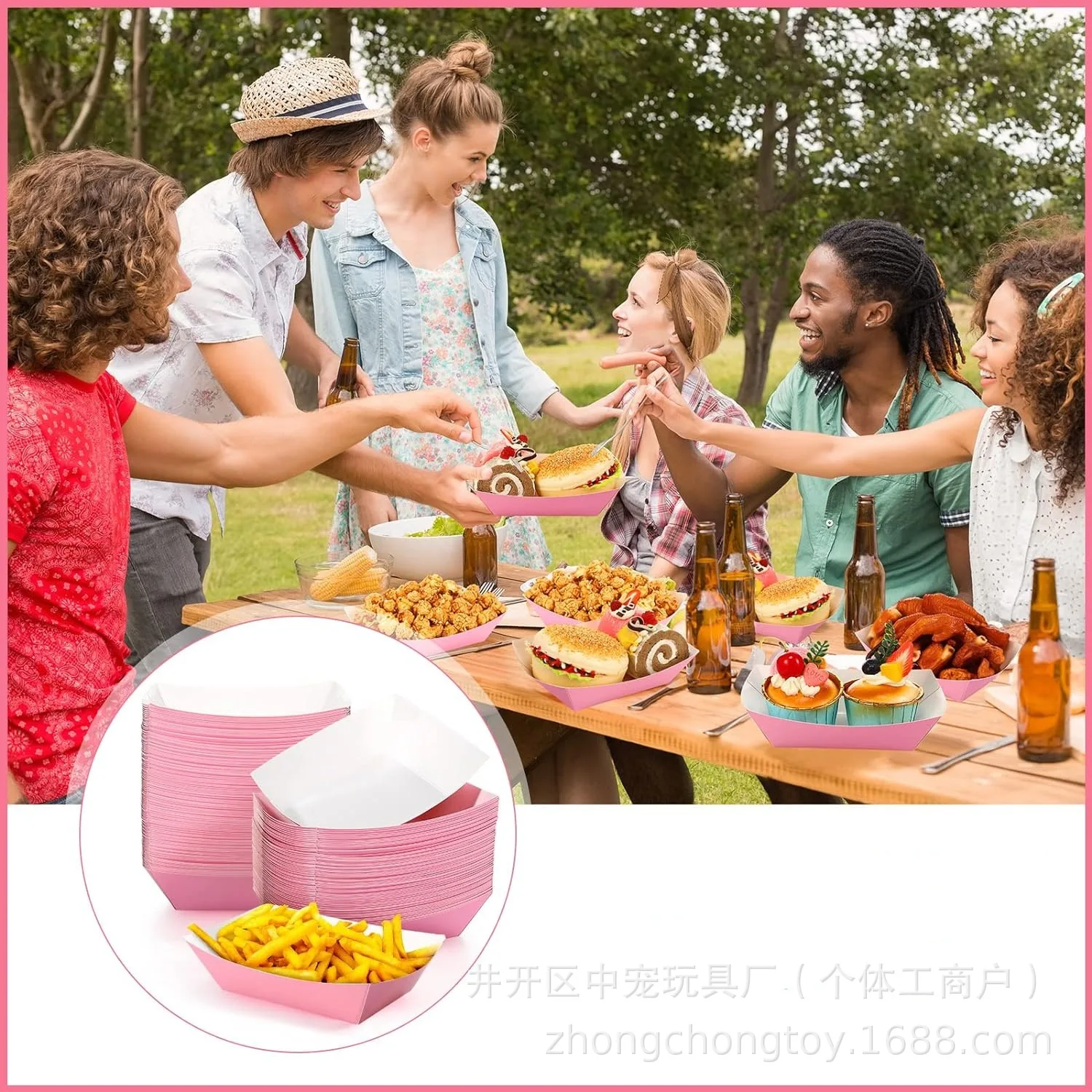 6-30pcs Solid Color Paper Boat - Food Snacks For Baby Shower ulasan dan harga