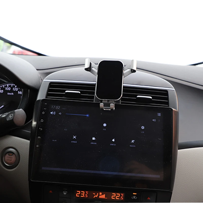 Car Phone Holder For Nissan Tiida 2011-2024 / Versa Note E12 (Versa Hatchback) 2013-2019 Center Air Vent Dedicated Fixed Mount