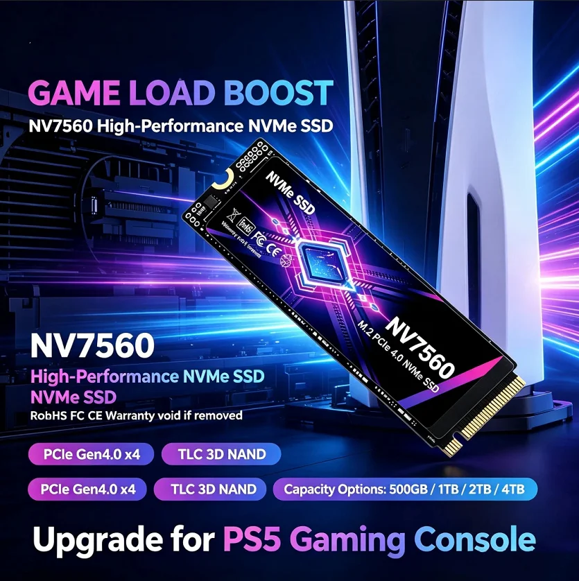 NV7560 M.2 2280 PCIe4.0 X4 NVM - Pc Gaming Vs Ps5 ulasan dan harga