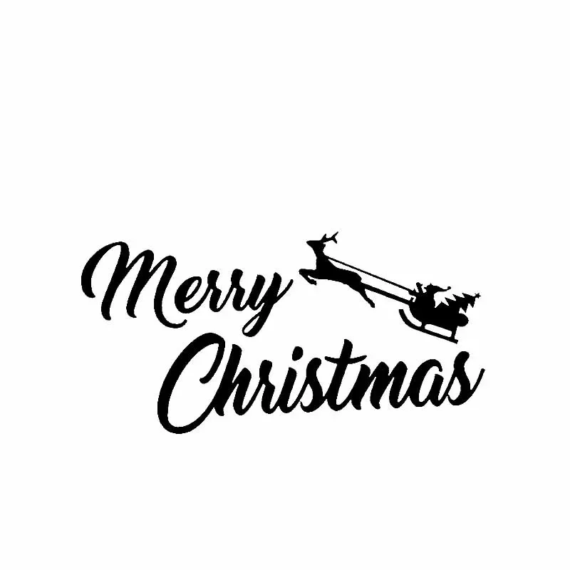 

Автомобильная аппликация с рождественским узором, изысканное украшение для окна автомобиля, индивидуальная водонепроницаемая аппликация из ПВХ, черный/белый, 19 см * 10 см