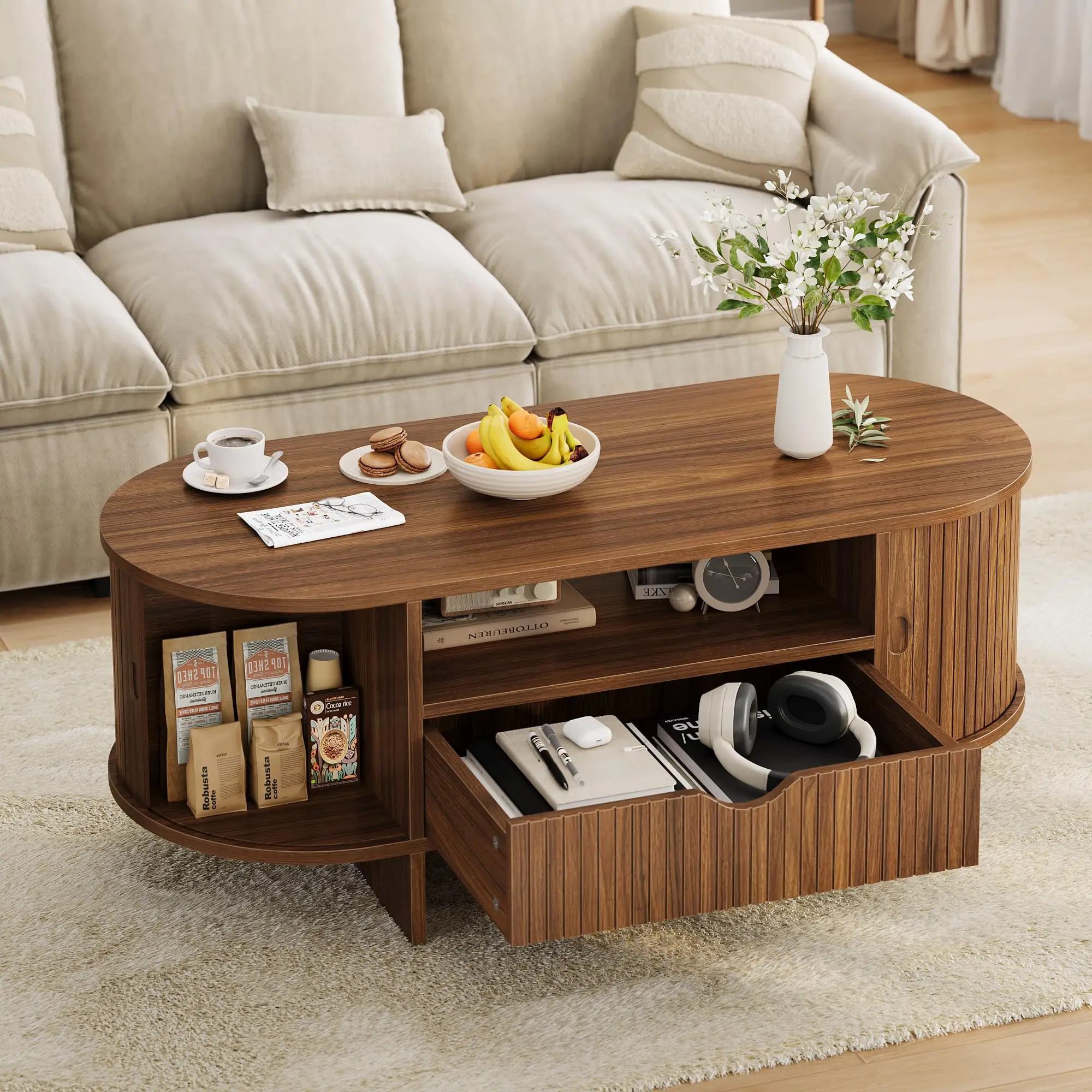 47,2 Zoll ovaler Couchtisch mi – Desk Drawer Small Bewertung und Preis
