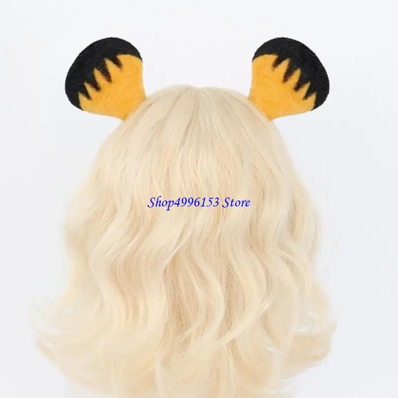 Q0KE Animal Tail Animal Ear Headband Halloween Animal Cosplay Accessory for Kid Addut
