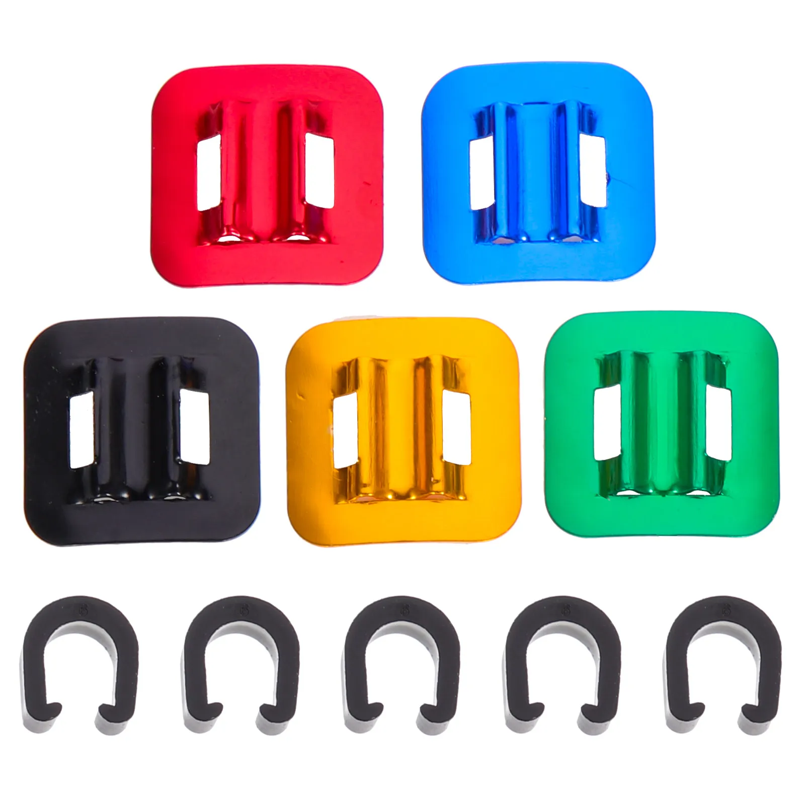 6Pcs Bike Cable Clip C Buckle Derailleur Shifter Hose Guide with Strong Adhesive Back for Road Mountain Bicycle Brake Shifting view 4