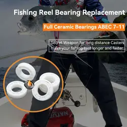 1Pcs Ceramic Bearing 693  Full Ceramic Bearing  ABEC-9 3X8X4 mm  ZRO2 Zirconia Ceramic bearing for fishing reel