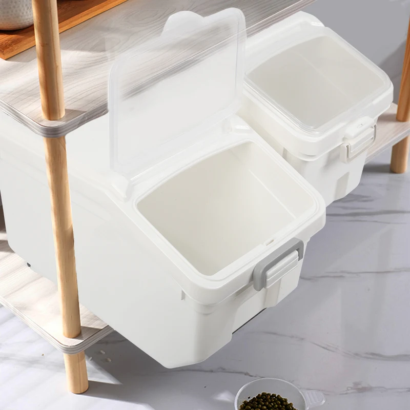 12.5 Kg Rice Storage Box Dispenser Cereals Storage Jar Pet Food Container Insect-Proof Moisture-Proof Storage Bocaux Alimentaire