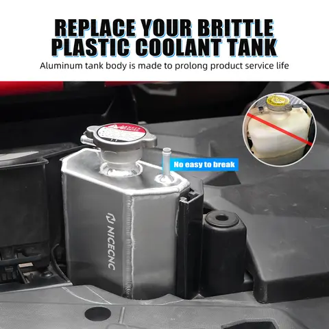 Uppgraderad kylvätskebehållare för Can-am Maverick X3 2017-2022 R RR Max Sport 1000R Trail 800 Defender Pro UTV-tillbehör 10 best sales maverick sport - №3