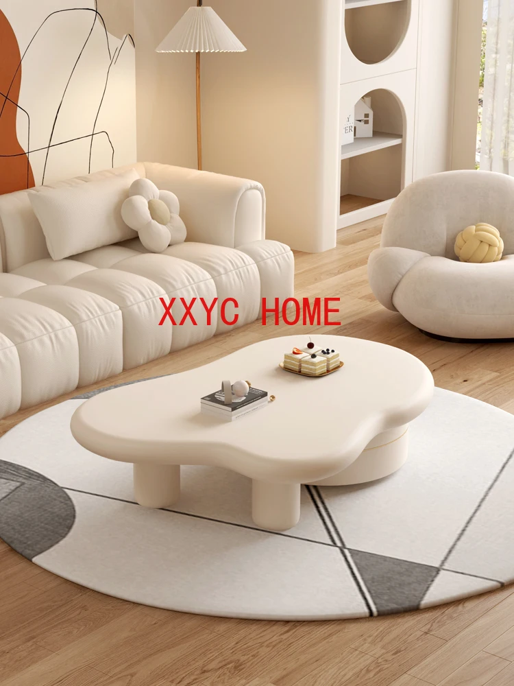 Net Red Cream Wind Suspension Acrylic Cloud Tea Table