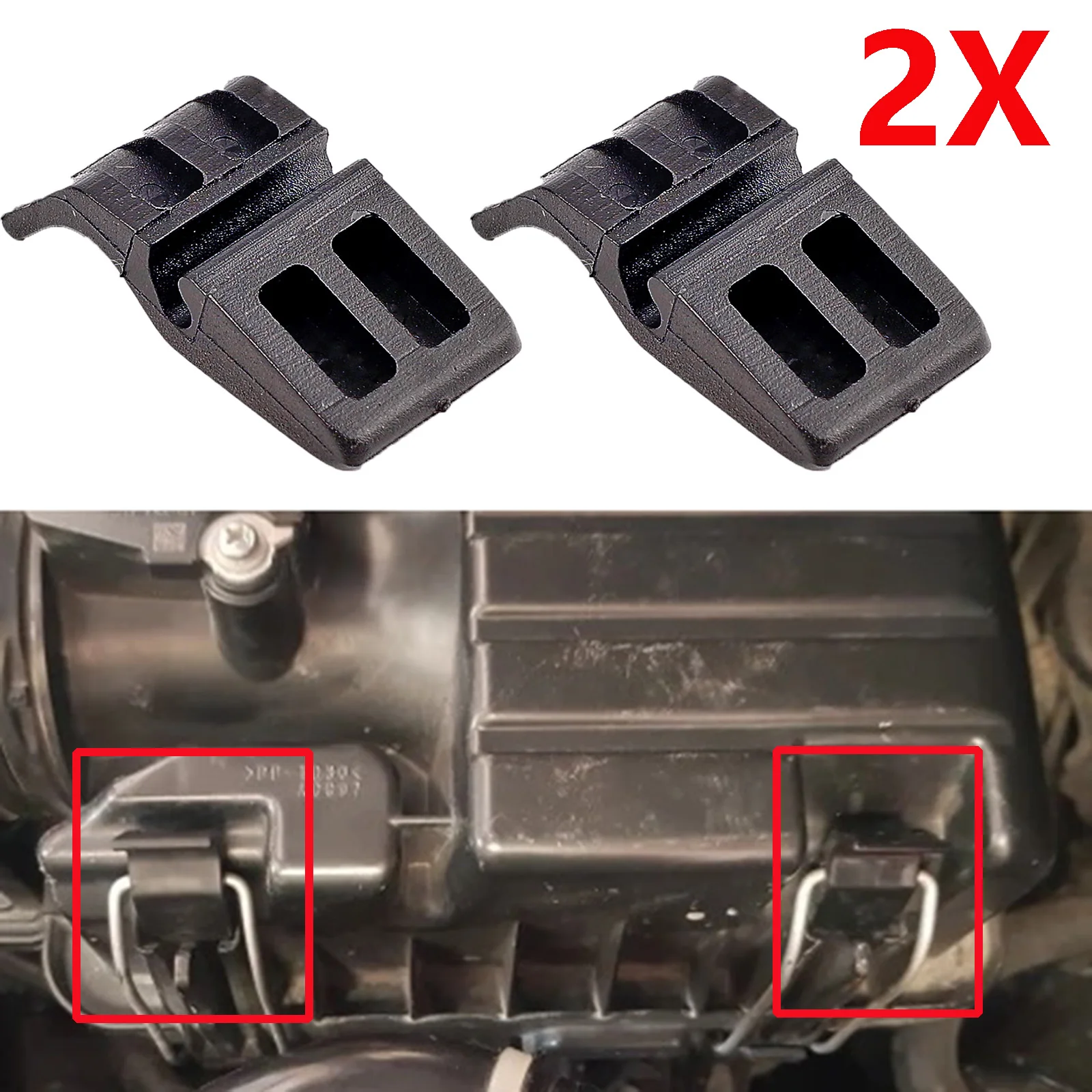 2Pcs Clips For Honda Accord MK10 Fit Jazz MK2 MK3 Insight MK1 ZE1 Air Cleaner Intake Filter Box Housing Clip Clamp 17219P65000