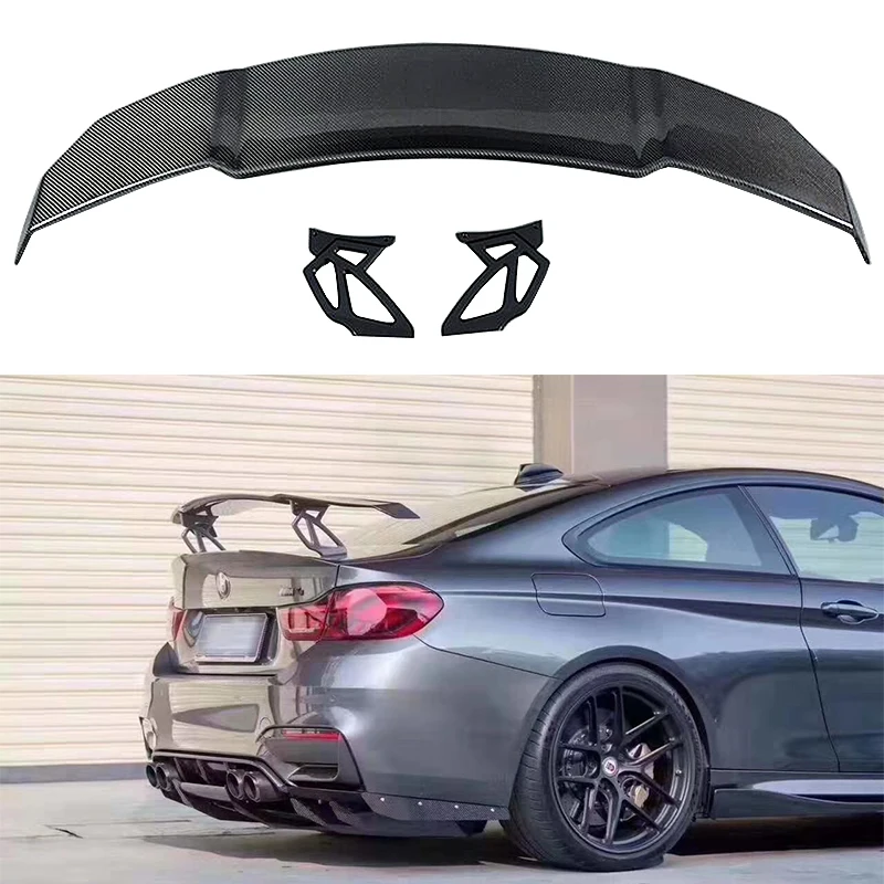 F80 M3 F82 M4 M5 M6 Vorstiner Style Racing Track GT Carbon Fiber Rear Trunk Wing Lip Spoiler for F80 M3 F82 M4 2014UP