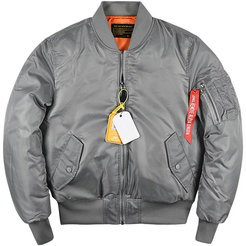 Alpha Martin-chaqueta Bomber MA1 para hombre, Abrigo acolchado táctico militar, grueso y cálido, aviador, piloto, abrigos de béisbol, otoño e