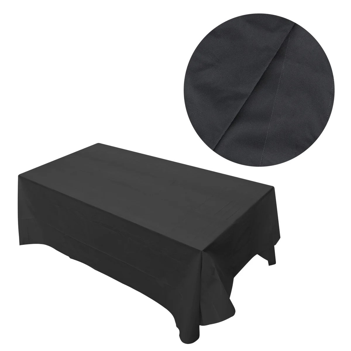

1pc 137X183Cm Plastic Tablecloth Heavy Duty Waterproof Disposable Pe Cover For Picnic Banquet Party Outdoor Dining Table Use