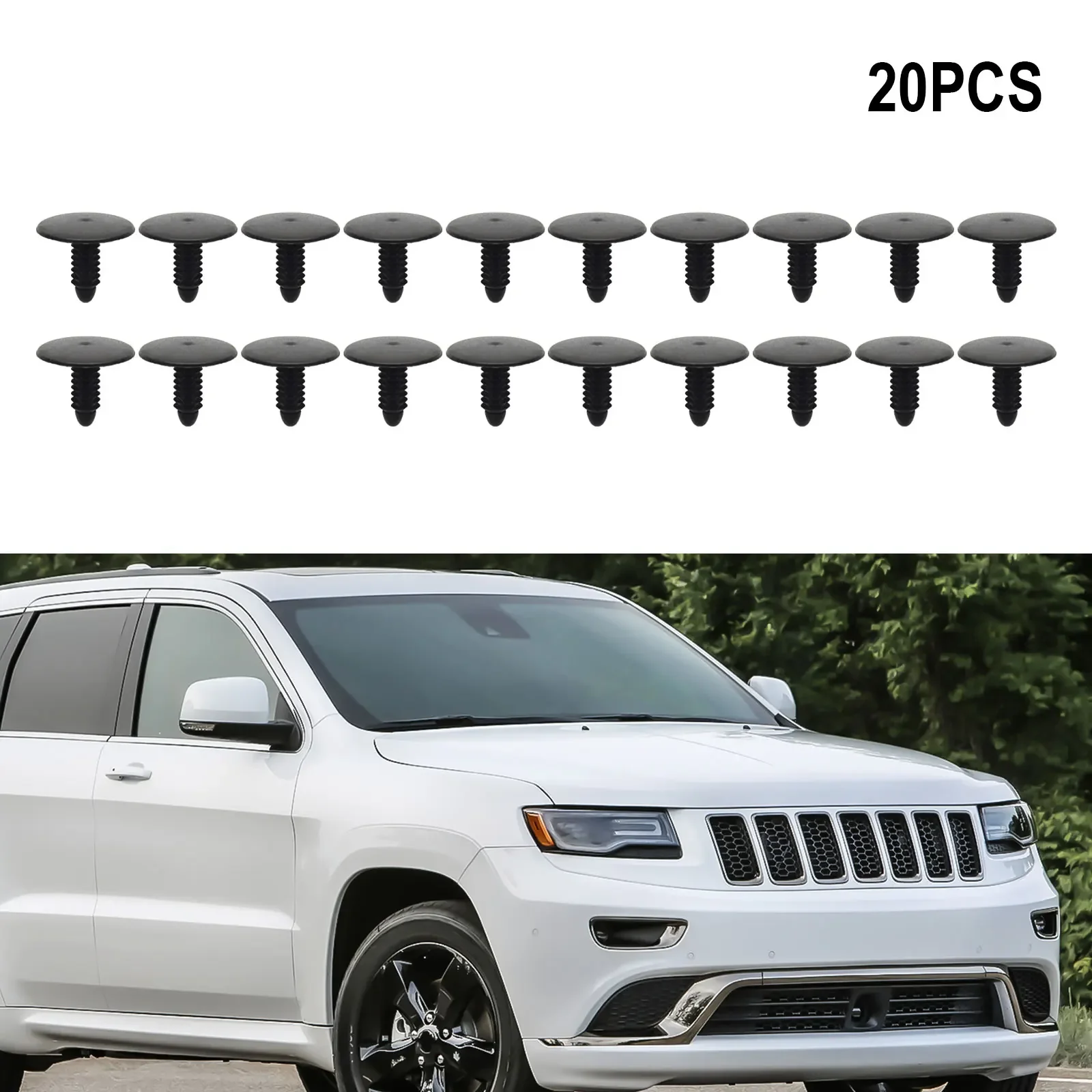 

Nylon Clip Pack of Liner Retainers for Jeep For Grand Cherokee Includes Set of 20 Suitable Parts Compatibility
