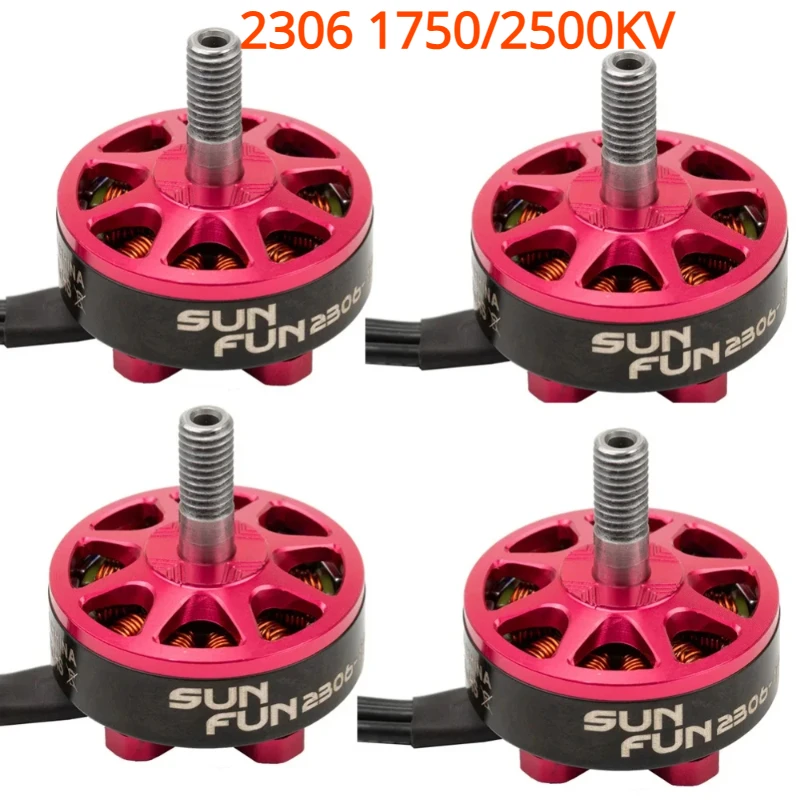 1/4pcs SUN FUN SF2306 2306 1750/2500KV CW Thread 4-6S Brushless Motor For RC FPV Racing Drone Quadcopter Spare Parts