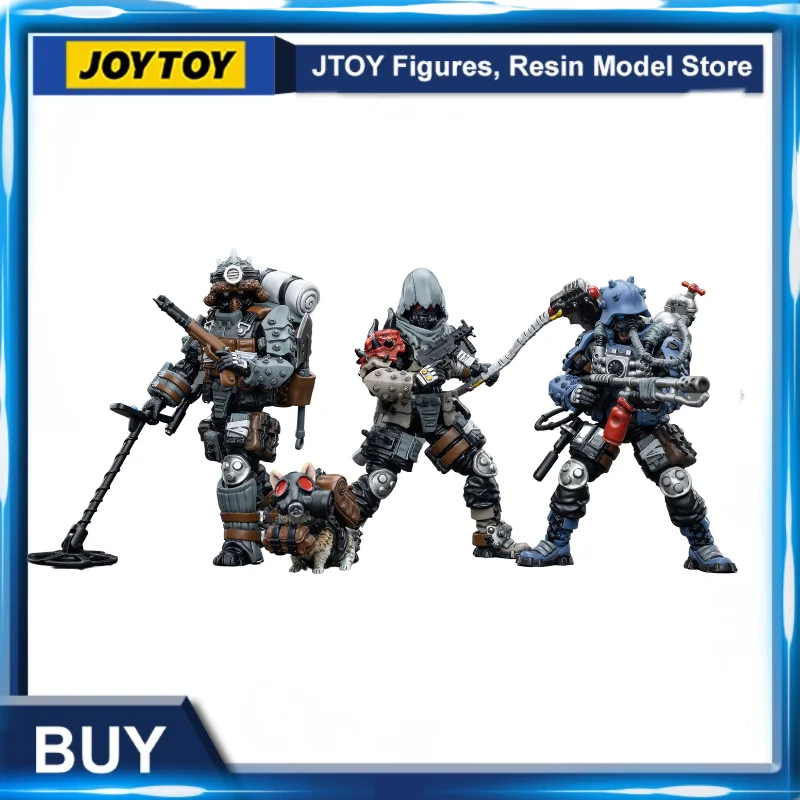 

[IN STOCK] JOYTOY 1/18 10.5cm Action Figure (3PCS/SET) Wasteland Scavengers Anime Collection Military Model Free Shipping