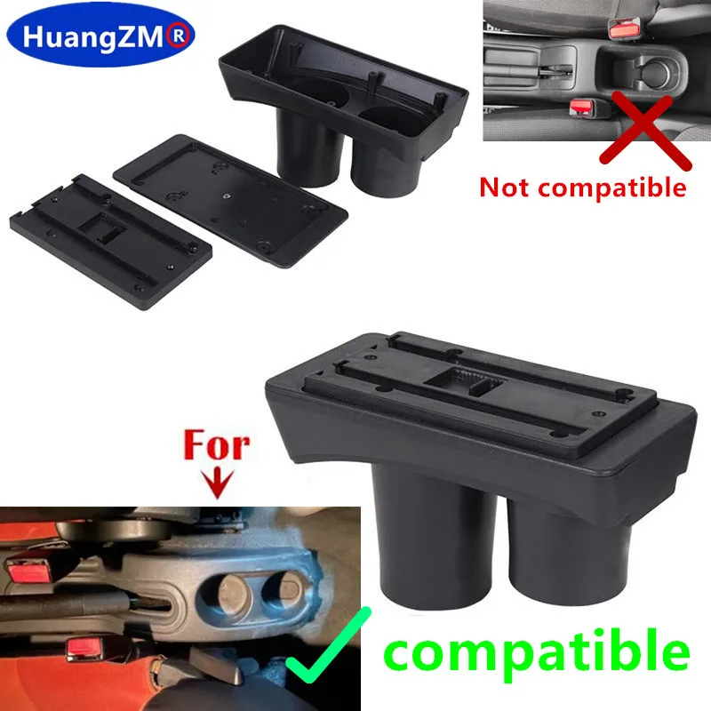 For Citroen C2 Armrest Box For Citroen C3 C2 Car Armrest Storage Box Cup Holder Interior Dedicated Retrofit Car Accessories