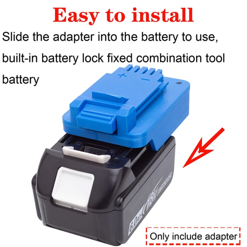 Batterij Adapter/Converter voor BLACK + DECKER 20V Li-ion Tool voor Makita 18V Li-ion Batterij Adapter Power tool Accessoires