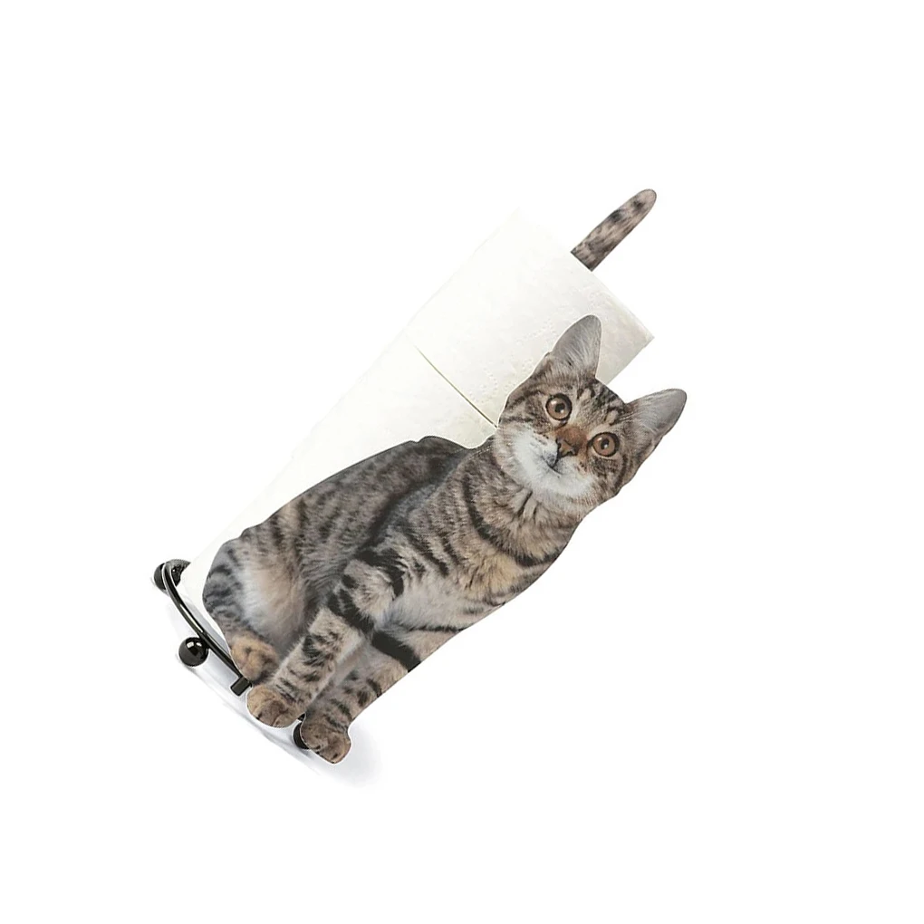 Paper Towel Holder Cat Design Decoration All-Match Roll Stand Holders