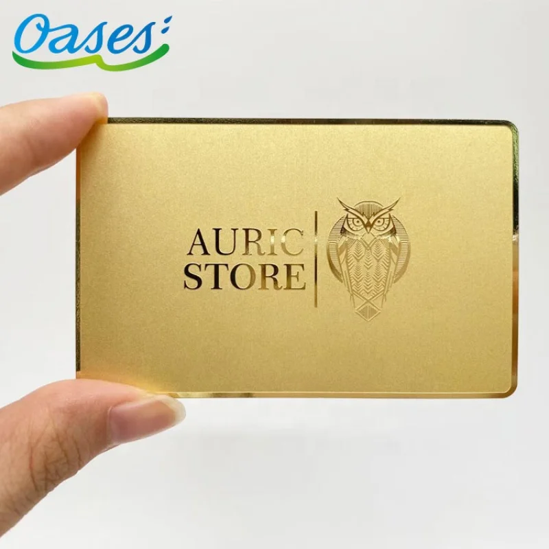 

100pcs Custom VIP Member Plated Business Gold Metal Card