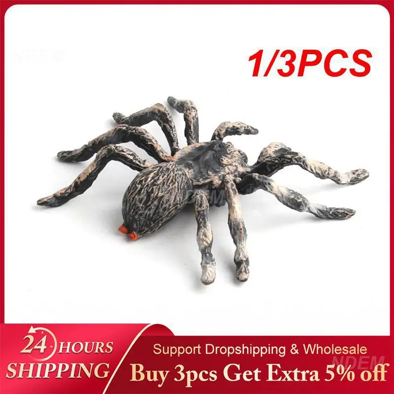 1/3PCS Scary Spider Realistic Design Eye-catching Halloween Spider Props For Parties Halloween Decoration Bestselling