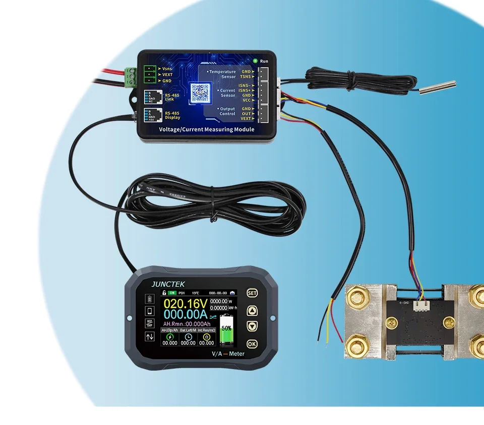 KL160F KG160F 120V 600A Battery Capacity Tester Voltage Power Coulometer Volt-ampere Meter Phones Control Over Load/Temperature