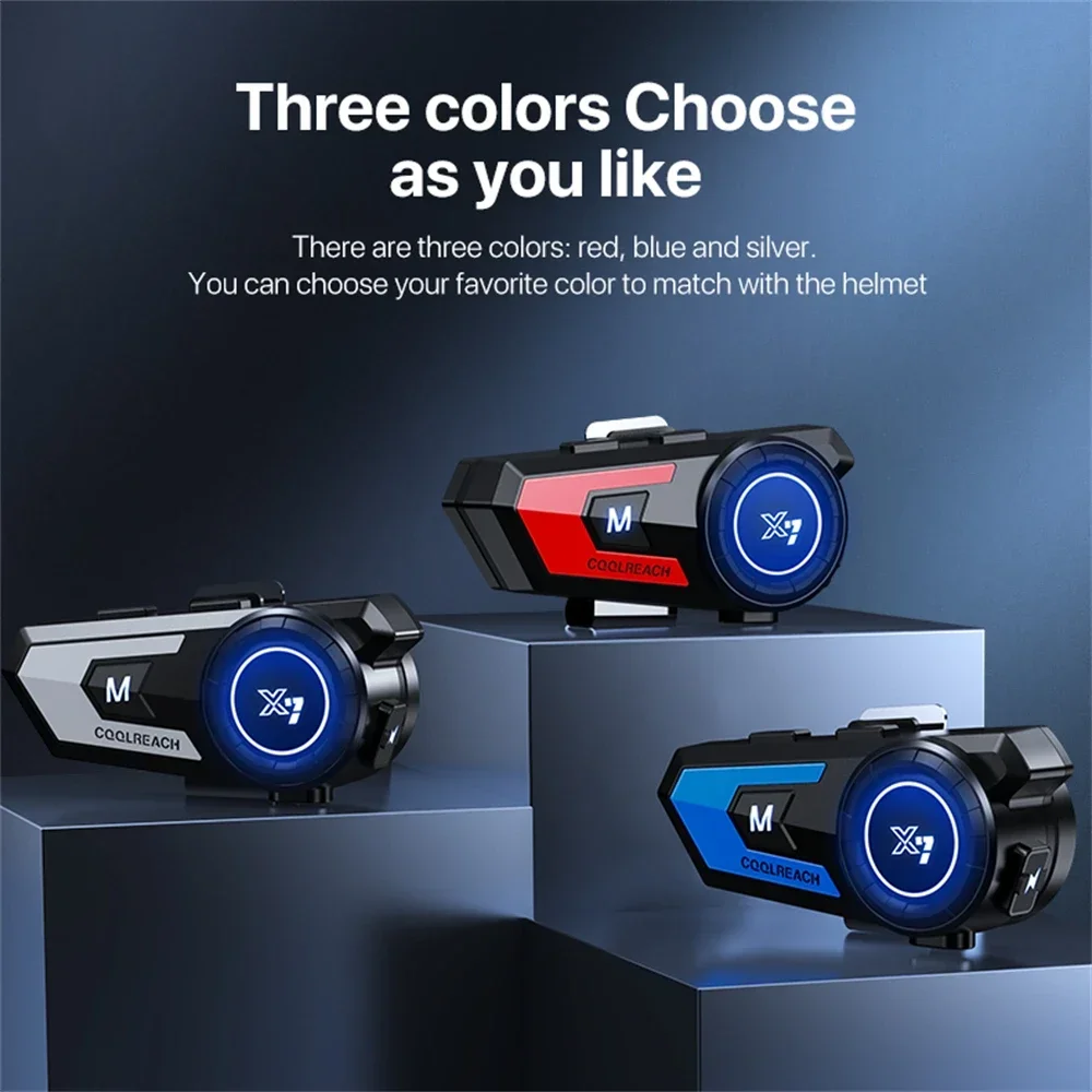 

X7 Motorcycle Helmet Headset Waterproof Music Earphone Wireless Bluetooth Speaker Handsfree Stereo for moto Full Half Face
