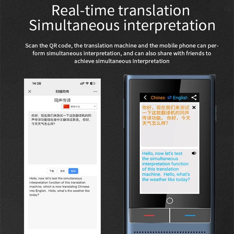 Máquina tradutora z6 117 idiomas 4g internet gravação em tempo real texto interpretação simultânea tradução conversão ai