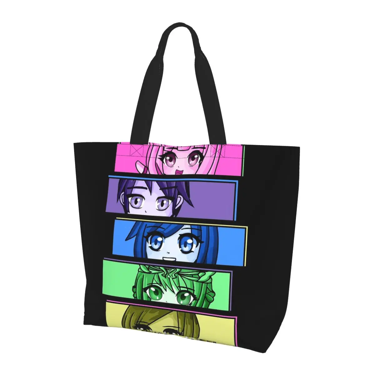 

Aesthetic Funneh Krew Shopping Tote Bag Canvas Large Capacity Shoulder Bags Shopper Grocery Handbag for Women