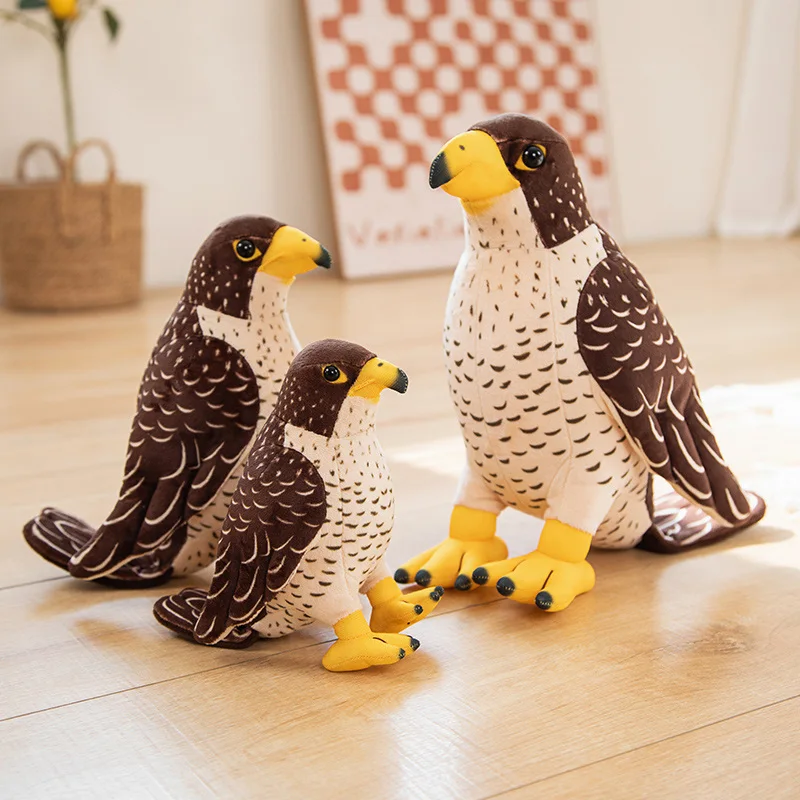 Imitation Eagle Plush Toys Soft Stuffed Cartoon Animals Dolls For Birthday Christmas Gift Simulation Cute Bird Toys