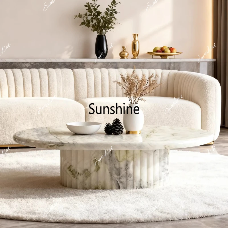 

Italian light luxury, coffee table design, living room villa, high-end coffee table, tea table