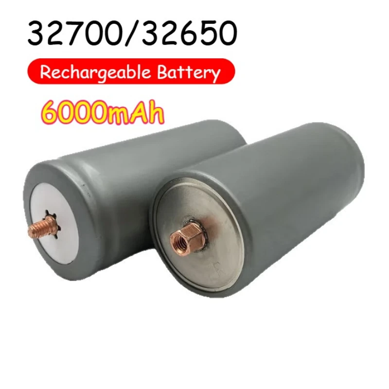 32700/32650 Rechargeable Battery 3.2V 6000mAh Lifepo4 Professional Lithium Iron Phosphate Power Battery with Screw