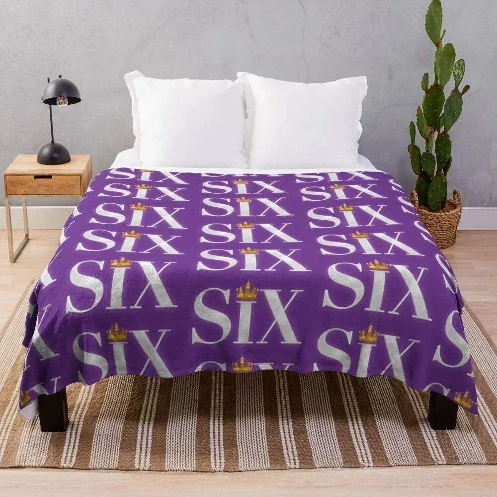 

Six The Musical Logo Throw Blanket Luxurious Soft Fuzzy Blanket for Sofa Bed