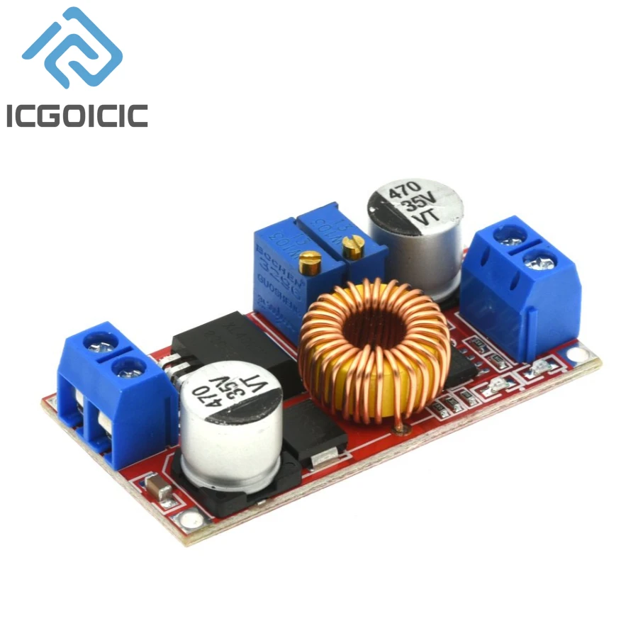 XL4015 Moduł konwertera obniżającego napięcie prądu stałego DC-DC 5V-32V do 0.8V-30V 5A dostosuj płytkę ładowarki baterii litowej