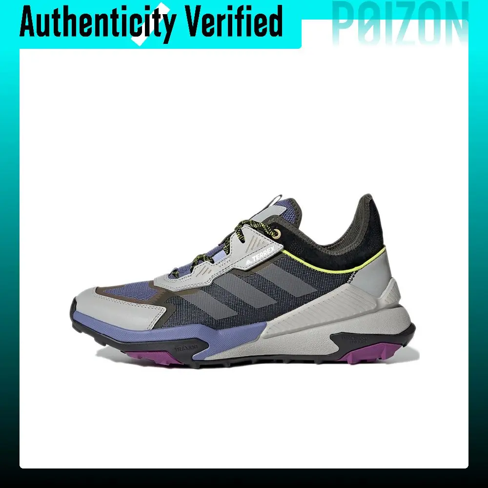 Zapatillas de montaña y senderismo Adidas Terrex Hyperblue para hombre, modelo de caña baja, color negro y gris, FY9707.