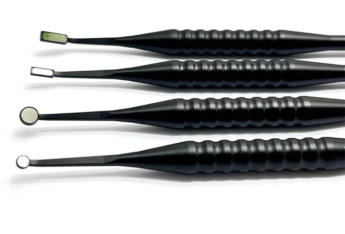 2mm/3mm/5mm Dental Micro Mouth Mirror Anti-fog Reflector Odontoscope Multifunction Checking Oral Detachable Handle