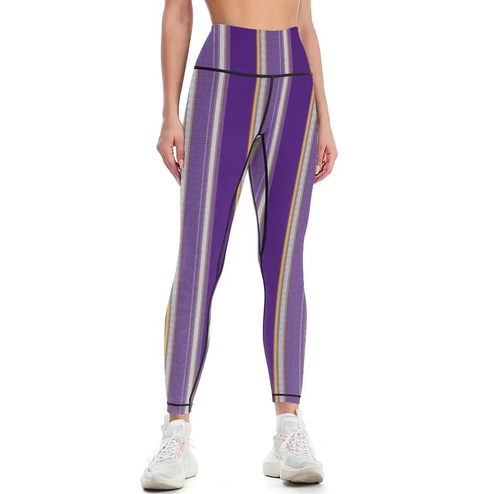 

Tiger Camelot Pinstripe 2 Leggings sportswear gym sporty woman push up for physical sport legging Womens Leggings