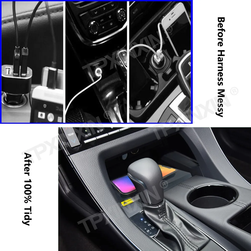 لتويوتا أفالون 2019-2021 سريعة تشى شاحن سيارة لاسلكي شحن سريع ذكي الأشعة تحت الحمراء لوحة القيادة الهاتف المحمول