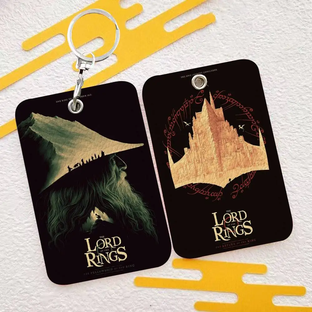 

Винтажный черный кожаный чехол-брелок для карт в стиле классического фильма «Король и его королевство», прочный держатель для кредитных и транспортных карт