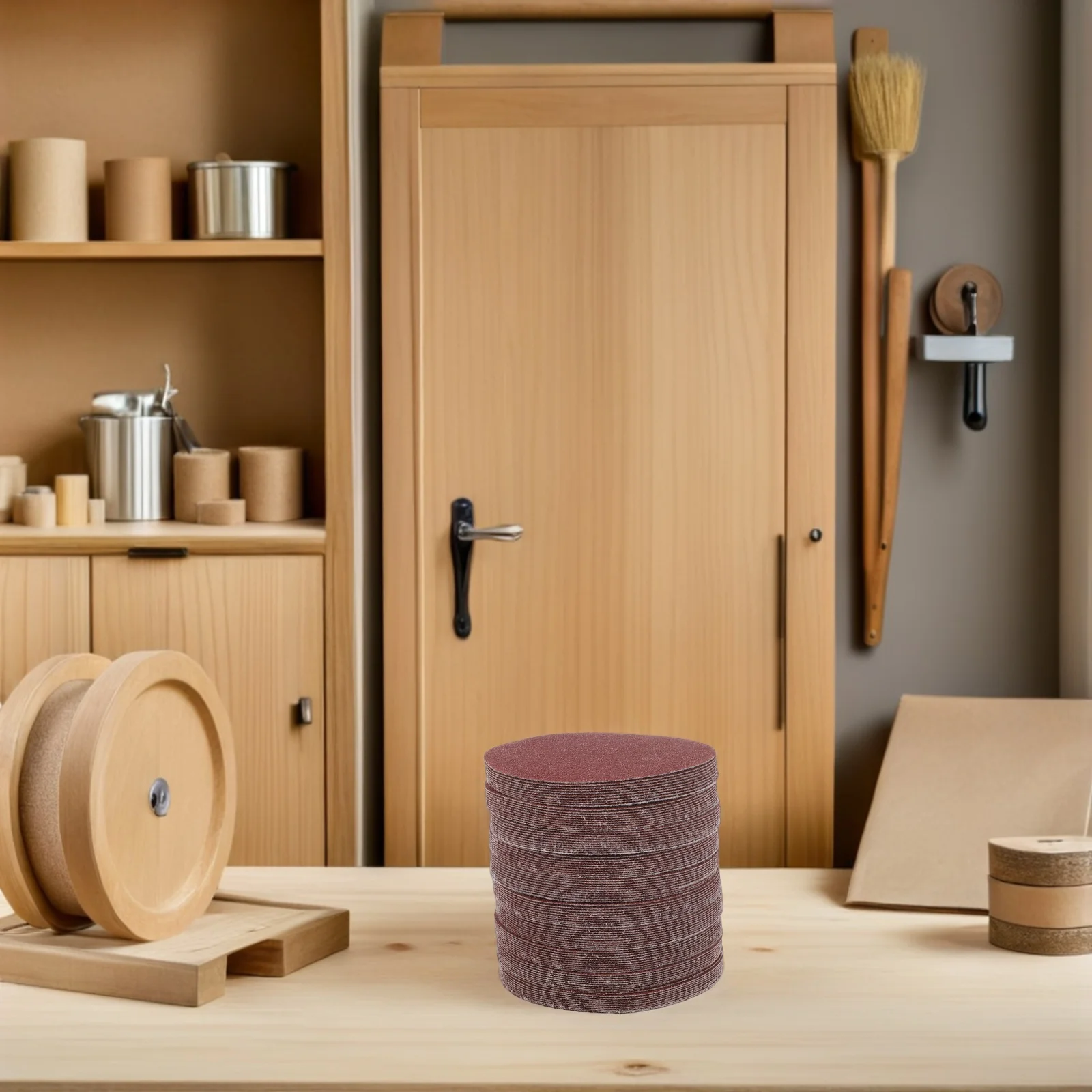 100 قطعة 5 بوصة منصات الصنفرة الدائرية الحفر مرفق مجموعة يتدفقون الصنفرة كفاءة طحن المعادن الخشب البلاستيك