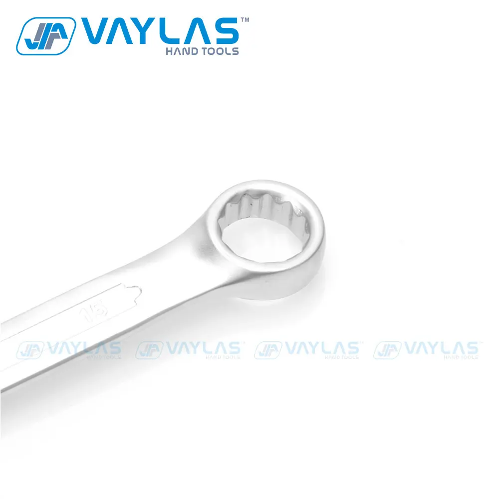 VAYLAS  12pcs set Metric Matte Combination Wrench Fixed Ratcheting and Open End Spanner Repair Hand Tools 6~22mm